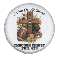 Christian Motivation Gift Spare Tire Cover I Can Do All Things Through Christ Bible Verse - Wonder Print Shop