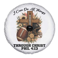 Christian Motivation Gift Spare Tire Cover I Can Do All Things Through Christ Bible Verse - Wonder Print Shop
