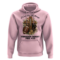 Christian Motivation Gift Hoodie I Can Do All Things Through Christ Bible Verse - Wonder Print Shop