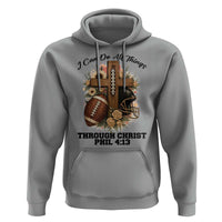 Christian Motivation Gift Hoodie I Can Do All Things Through Christ Bible Verse - Wonder Print Shop