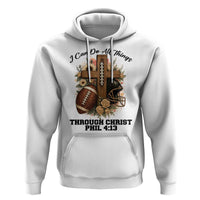 Christian Motivation Gift Hoodie I Can Do All Things Through Christ Bible Verse - Wonder Print Shop