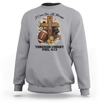 Christian Motivation Gift Sweatshirt I Can Do All Things Through Christ Bible Verse - Wonder Print Shop
