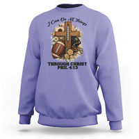 Christian Motivation Gift Sweatshirt I Can Do All Things Through Christ Bible Verse - Wonder Print Shop