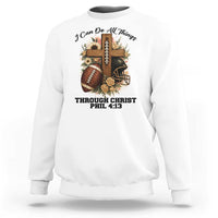 Christian Motivation Gift Sweatshirt I Can Do All Things Through Christ Bible Verse - Wonder Print Shop