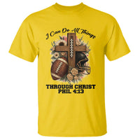 Christian Motivation Gift T Shirt I Can Do All Things Through Christ Bible Verse - Wonder Print Shop