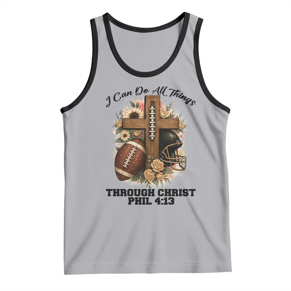 Christian Motivation Gift Tank Top I Can Do All Things Through Christ Bible Verse - Wonder Print Shop