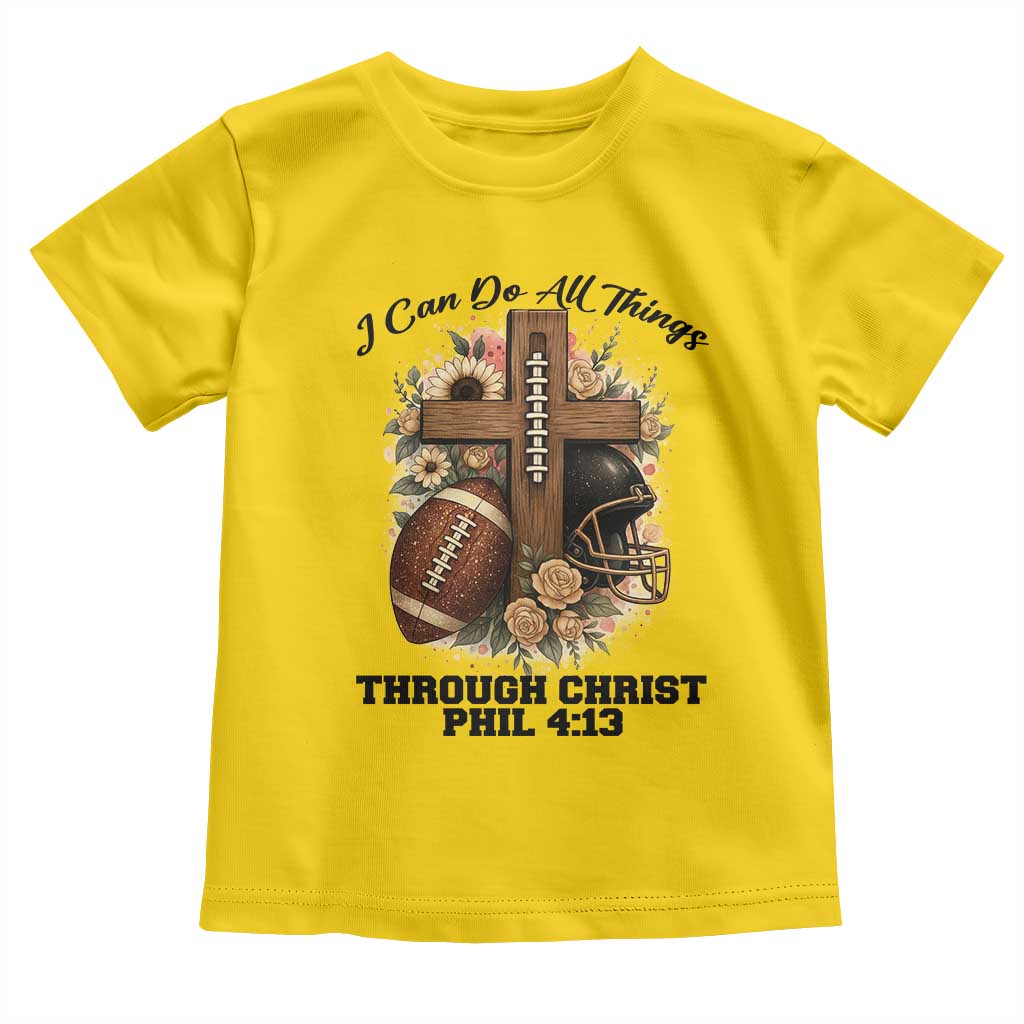 Christian Motivation Gift Toddler T Shirt I Can Do All Things Through Christ Bible Verse - Wonder Print Shop