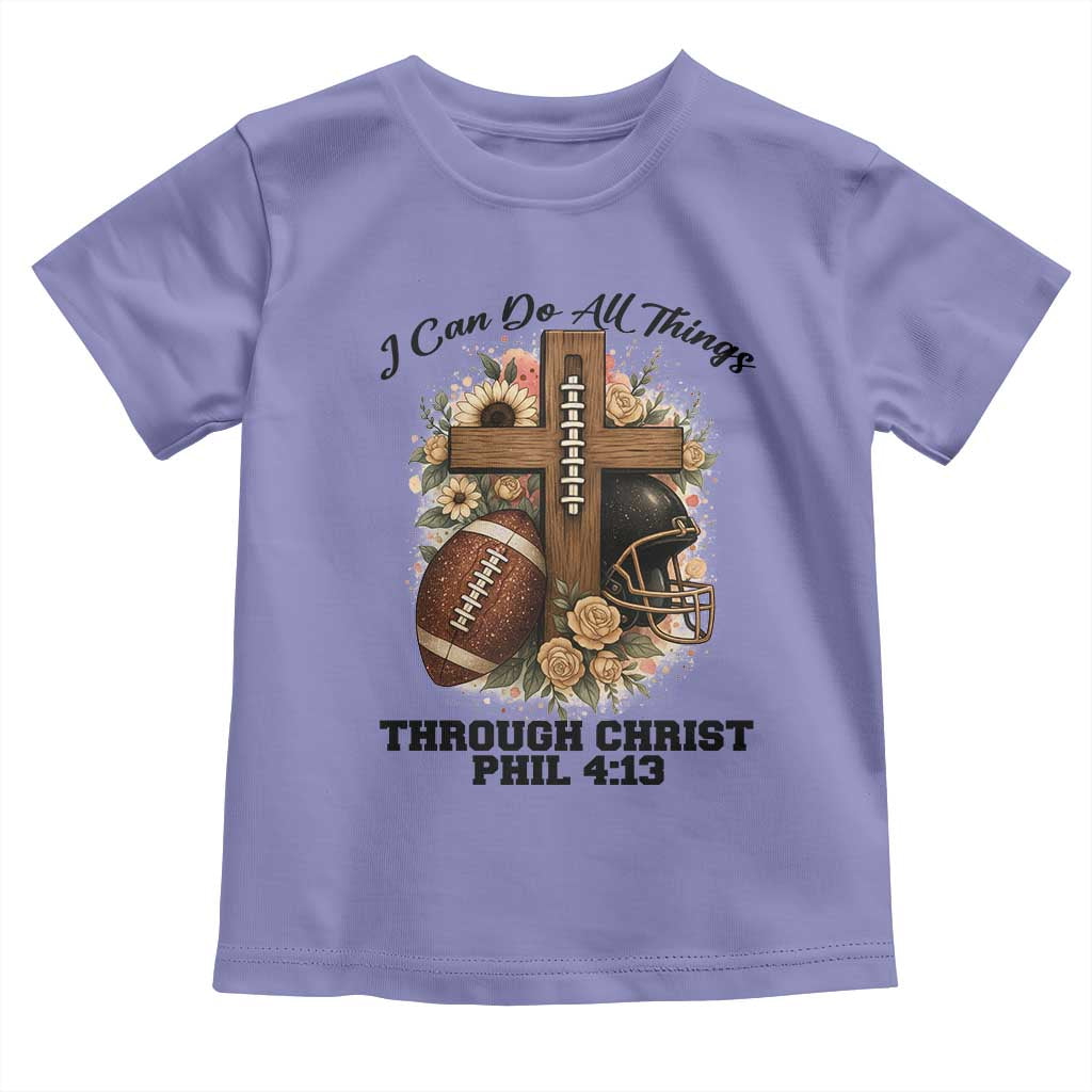 Christian Motivation Gift Toddler T Shirt I Can Do All Things Through Christ Bible Verse - Wonder Print Shop