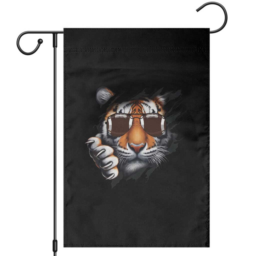 Funny Bengal Tiger Garden Flag Football Lover Gift - Wonder Print Shop