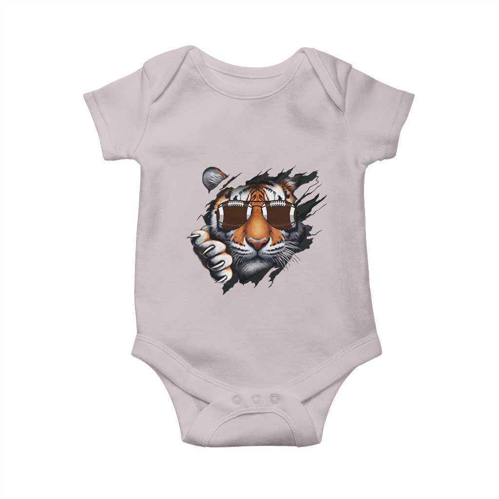Funny Bengal Tiger Baby Onesie Football Lover Gift - Wonder Print Shop
