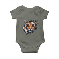 Funny Bengal Tiger Baby Onesie Football Lover Gift - Wonder Print Shop