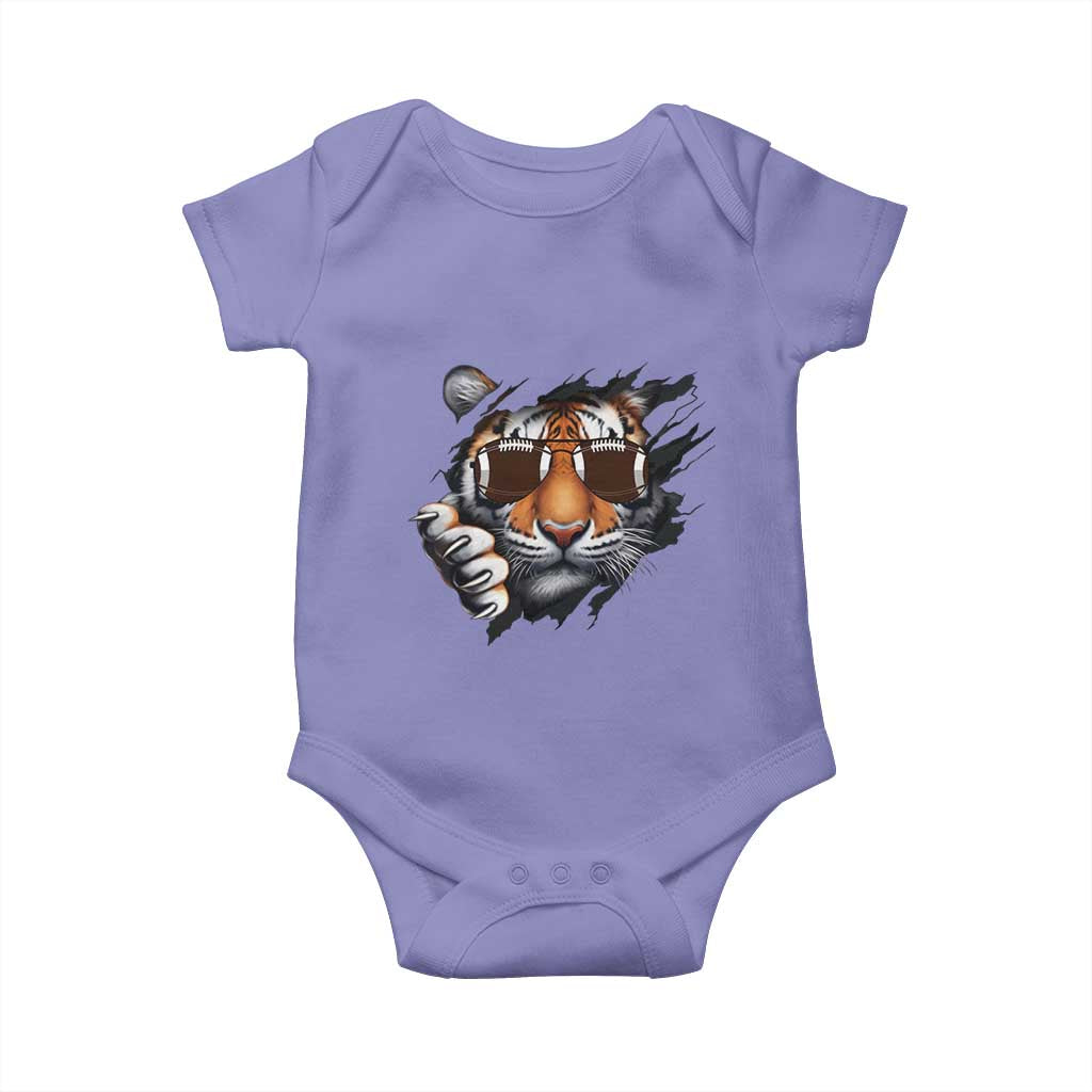 Funny Bengal Tiger Baby Onesie Football Lover Gift - Wonder Print Shop