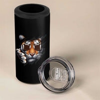 Funny Bengal Tiger 4 in 1 Can Cooler Tumbler Football Lover Gift - Wonder Print Shop