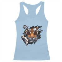 Funny Bengal Tiger Racerback Tank Top Football Lover Gift - Wonder Print Shop