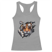 Funny Bengal Tiger Racerback Tank Top Football Lover Gift - Wonder Print Shop