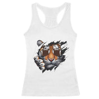 Funny Bengal Tiger Racerback Tank Top Football Lover Gift - Wonder Print Shop