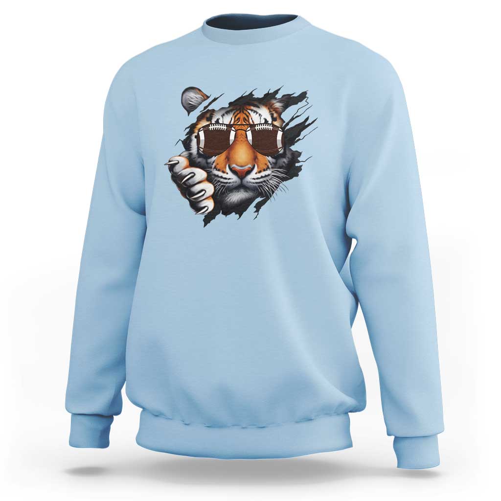 Funny Bengal Tiger Sweatshirt Football Lover Gift - Wonder Print Shop