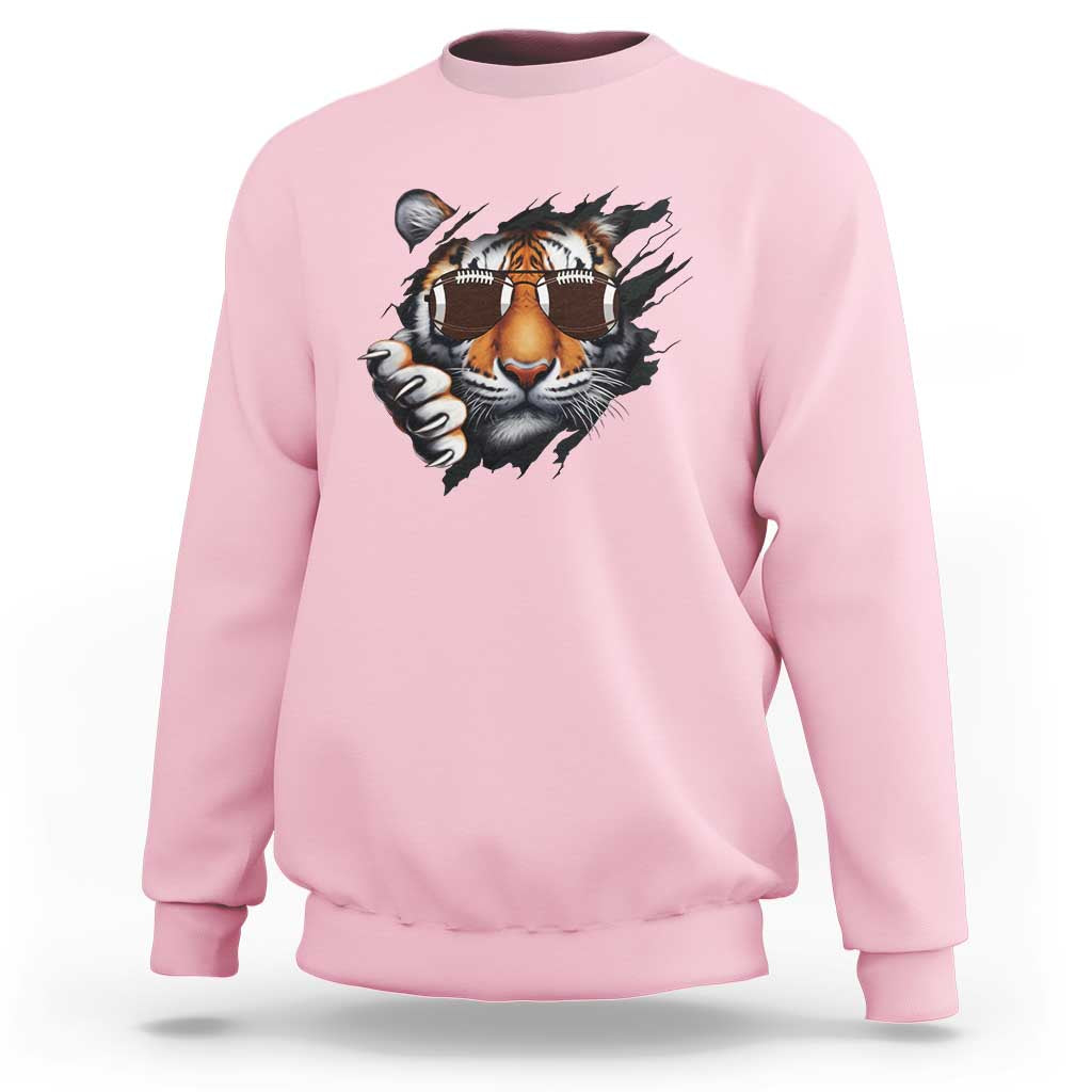 Funny Bengal Tiger Sweatshirt Football Lover Gift - Wonder Print Shop