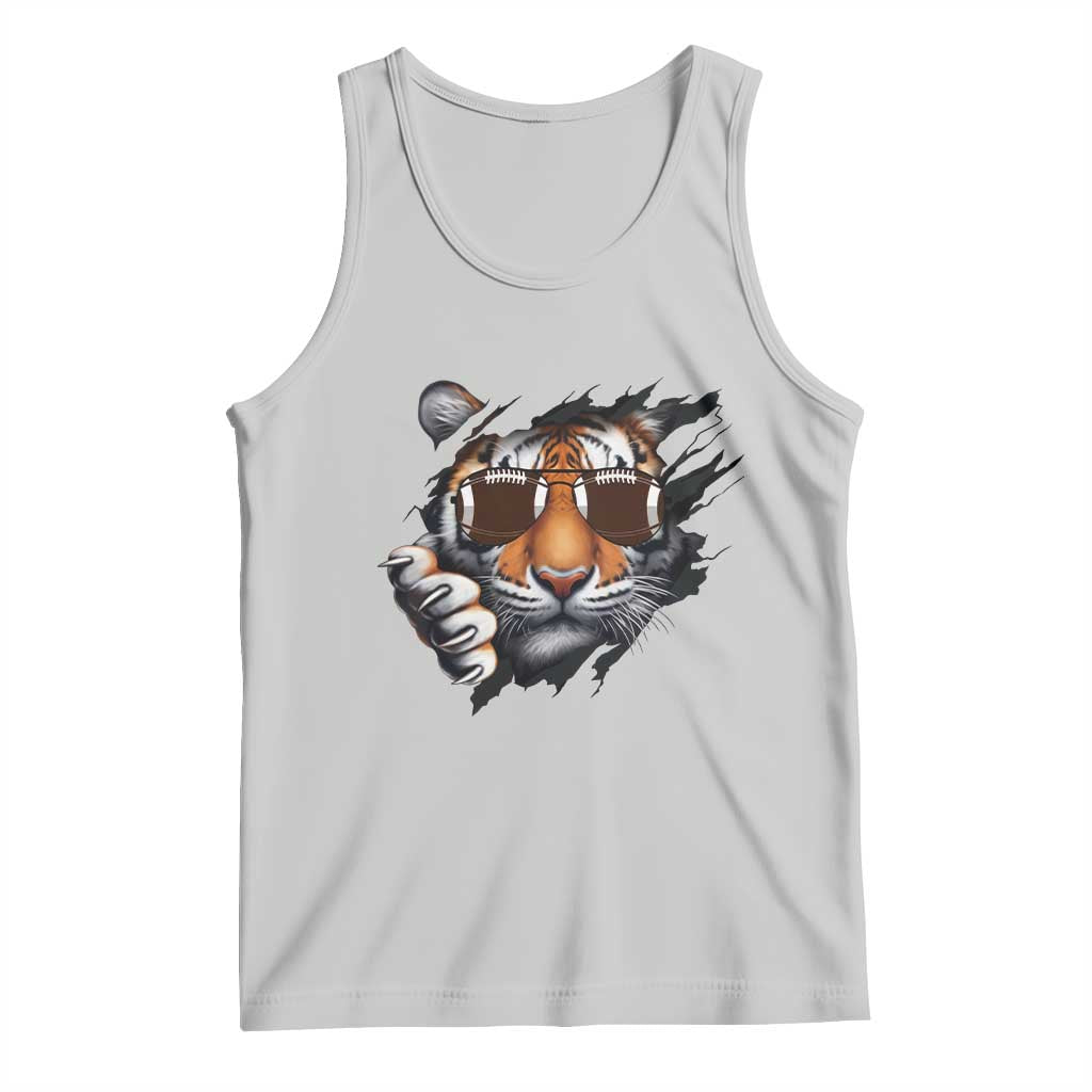 Funny Bengal Tiger Tank Top Football Lover Gift - Wonder Print Shop