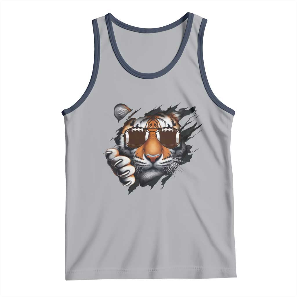 Funny Bengal Tiger Tank Top Football Lover Gift - Wonder Print Shop