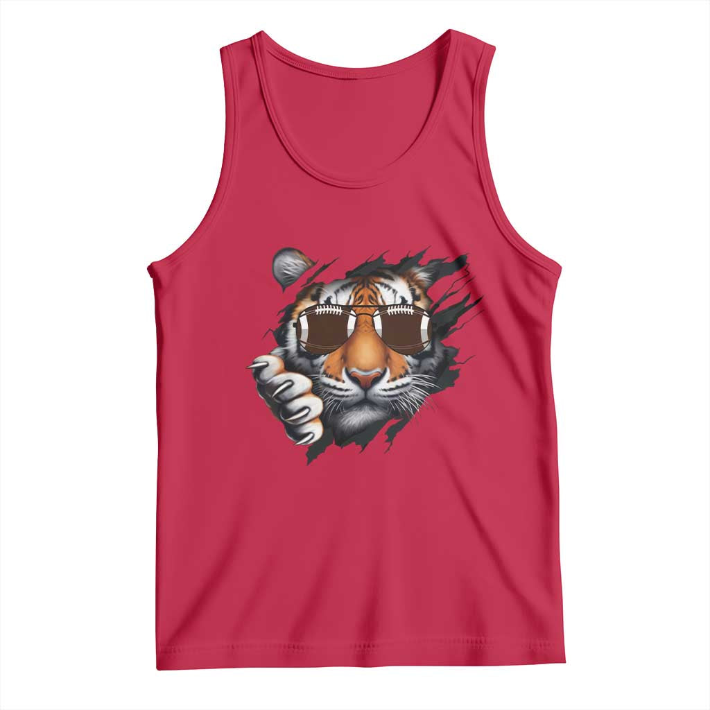 Funny Bengal Tiger Tank Top Football Lover Gift - Wonder Print Shop