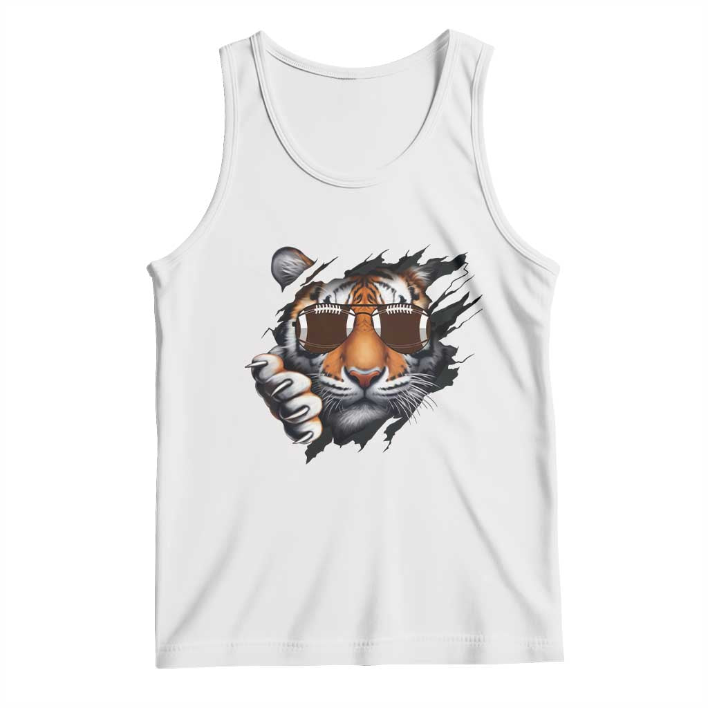 Funny Bengal Tiger Tank Top Football Lover Gift - Wonder Print Shop