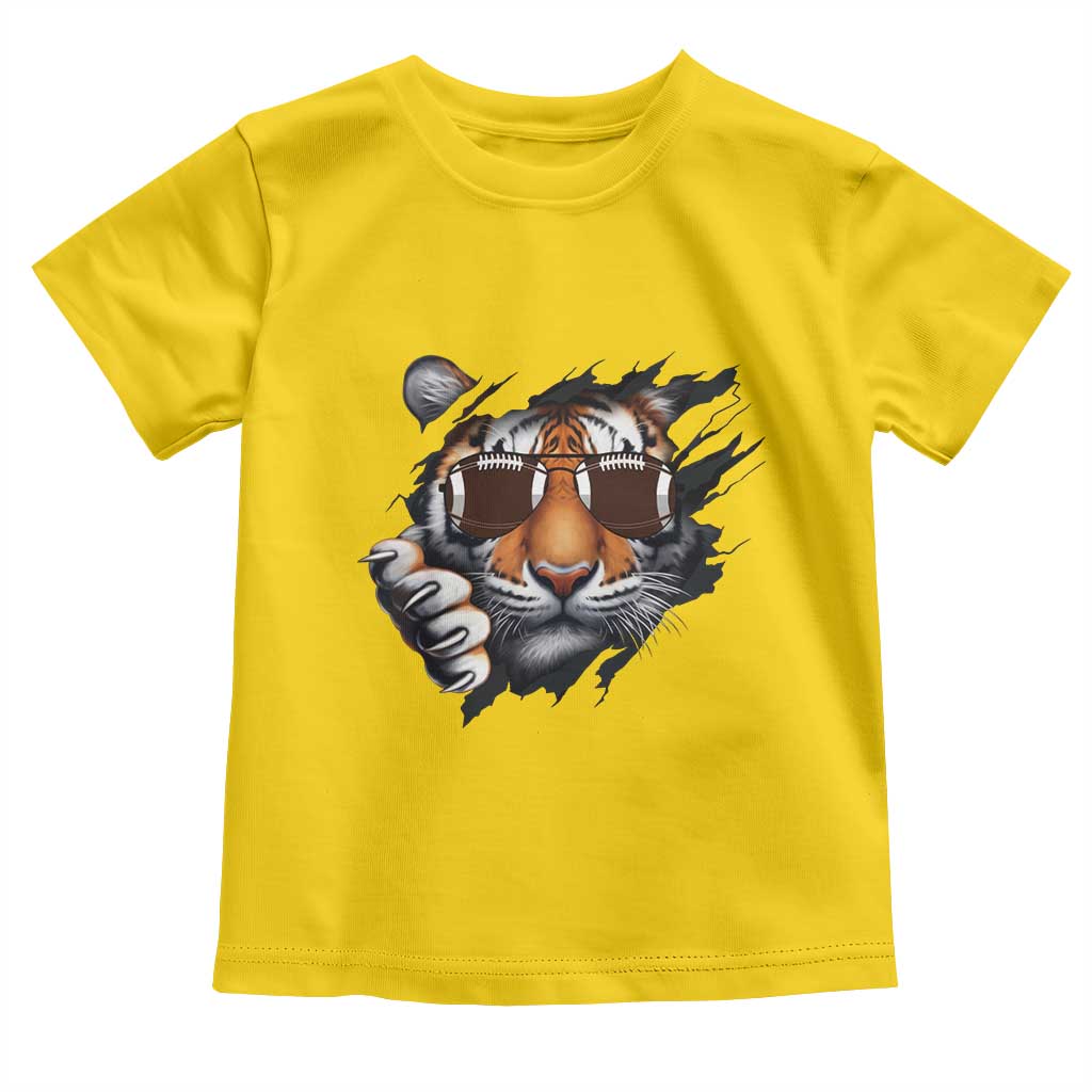 Funny Bengal Tiger Toddler T Shirt Football Lover Gift - Wonder Print Shop