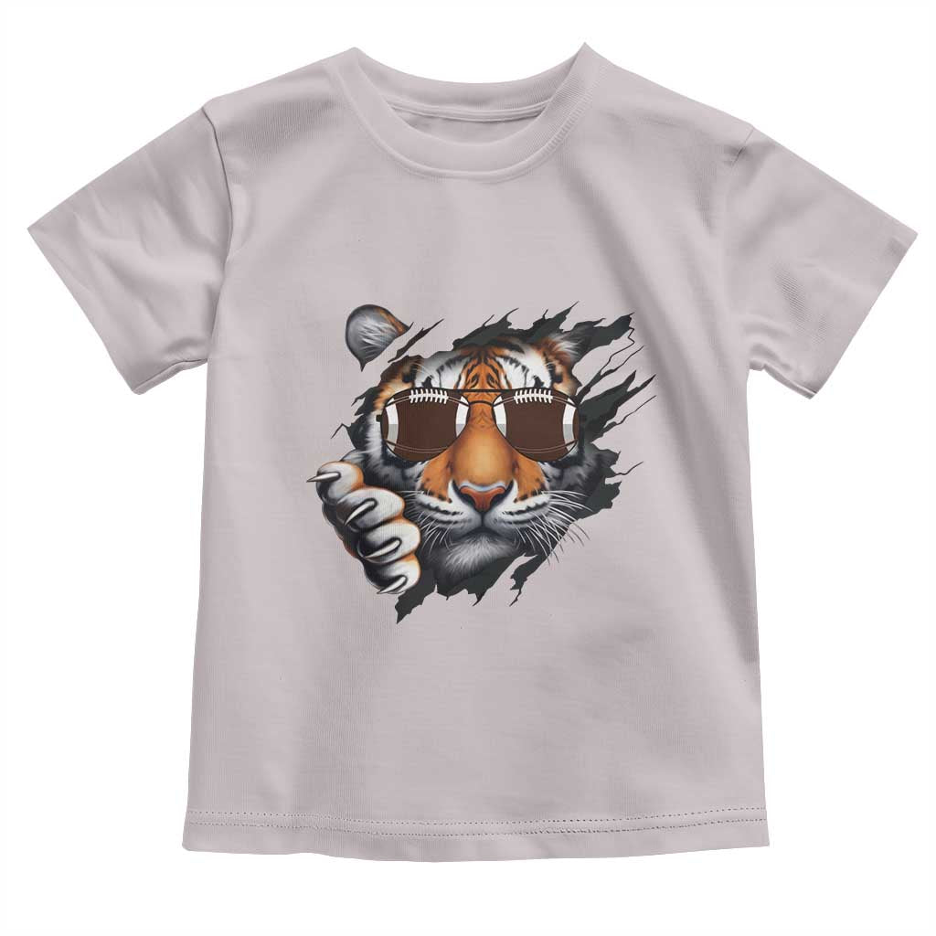 Funny Bengal Tiger Toddler T Shirt Football Lover Gift - Wonder Print Shop