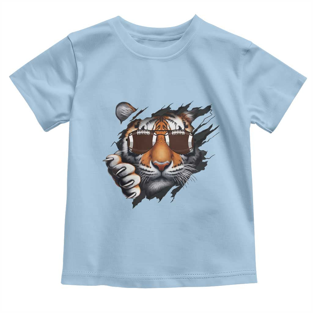Funny Bengal Tiger Toddler T Shirt Football Lover Gift - Wonder Print Shop
