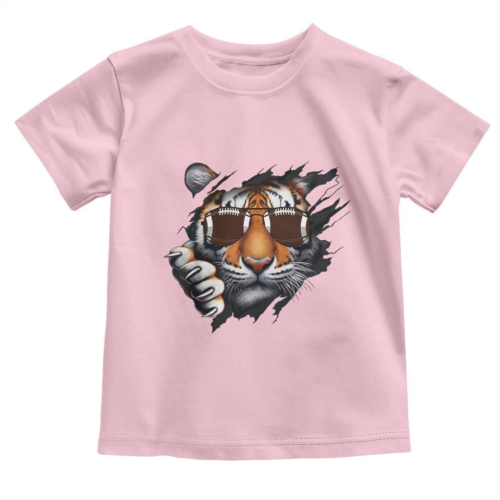 Funny Bengal Tiger Toddler T Shirt Football Lover Gift - Wonder Print Shop