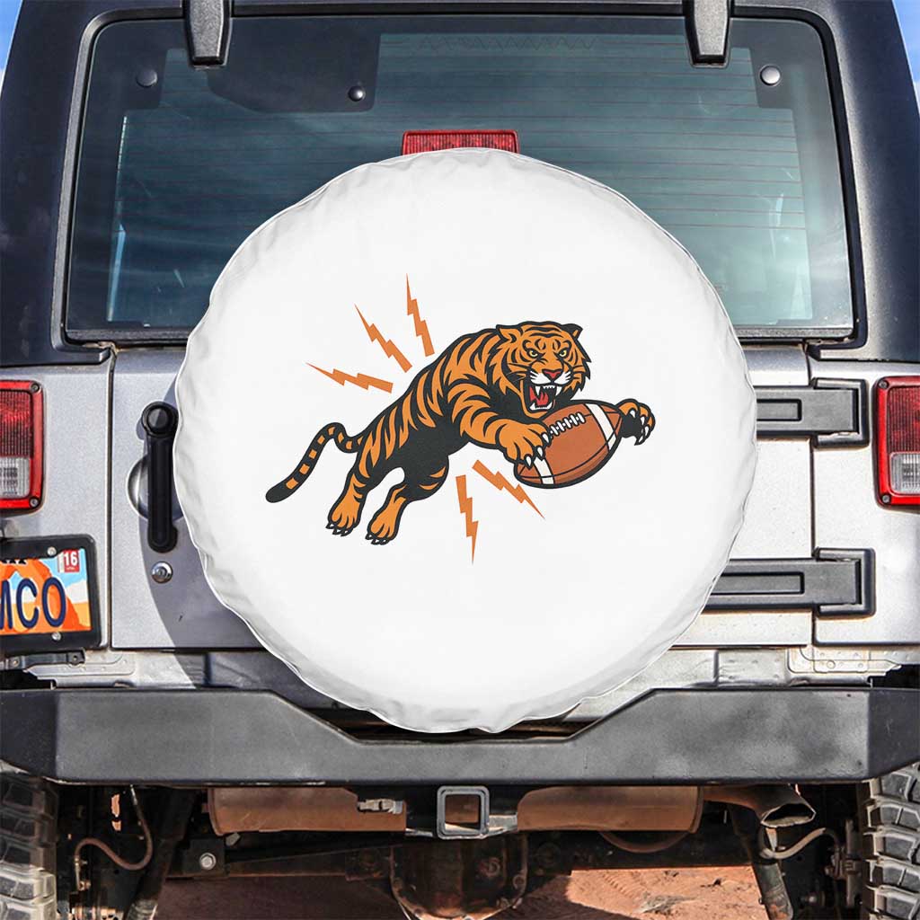 Funny Bengal Tiger Football Spare Tire Cover Game Day Jungle Spirit - Wonder Print Shop