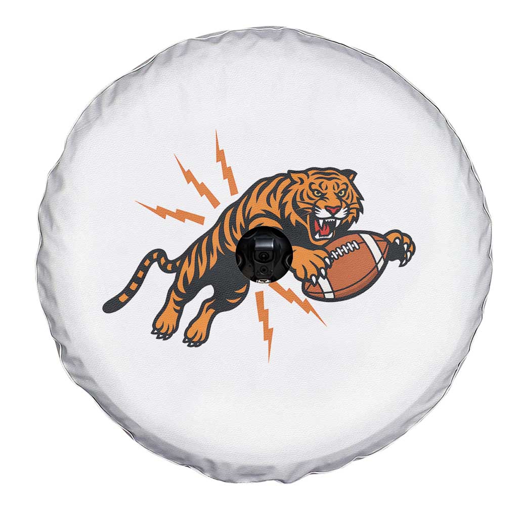Funny Bengal Tiger Football Spare Tire Cover Game Day Jungle Spirit - Wonder Print Shop