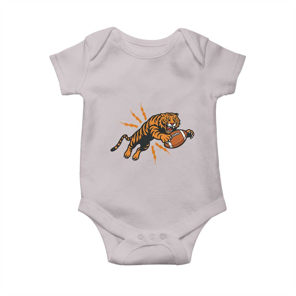 Funny Bengal Tiger Football Baby Onesie Game Day Jungle Spirit - Wonder Print Shop