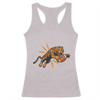 Funny Bengal Tiger Football Racerback Tank Top Game Day Jungle Spirit - Wonder Print Shop