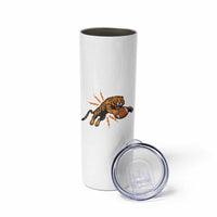 Funny Bengal Tiger Football Skinny Tumbler Game Day Jungle Spirit - Wonder Print Shop