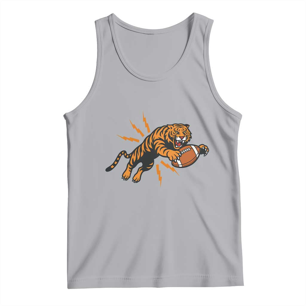 Funny Bengal Tiger Football Tank Top Game Day Jungle Spirit - Wonder Print Shop