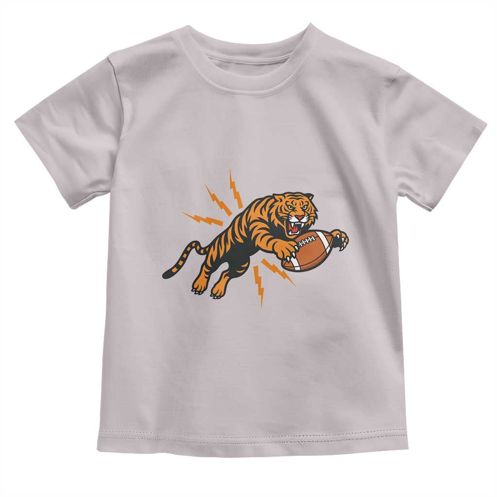 Funny Bengal Tiger Football Toddler T Shirt Game Day Jungle Spirit - Wonder Print Shop