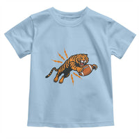 Funny Bengal Tiger Football Toddler T Shirt Game Day Jungle Spirit - Wonder Print Shop
