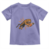 Funny Bengal Tiger Football Toddler T Shirt Game Day Jungle Spirit - Wonder Print Shop