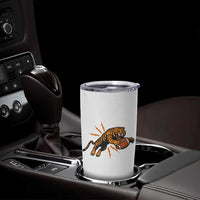 Funny Bengal Tiger Football Tumbler Cup Game Day Jungle Spirit - Wonder Print Shop