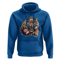 Funny Bengal Tiger With Helmet Hoodie Football Lover Gift - Wonder Print Shop