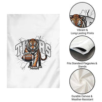 Funny Bengal Tiger Garden Flag Gift For Football Lover - Wonder Print Shop