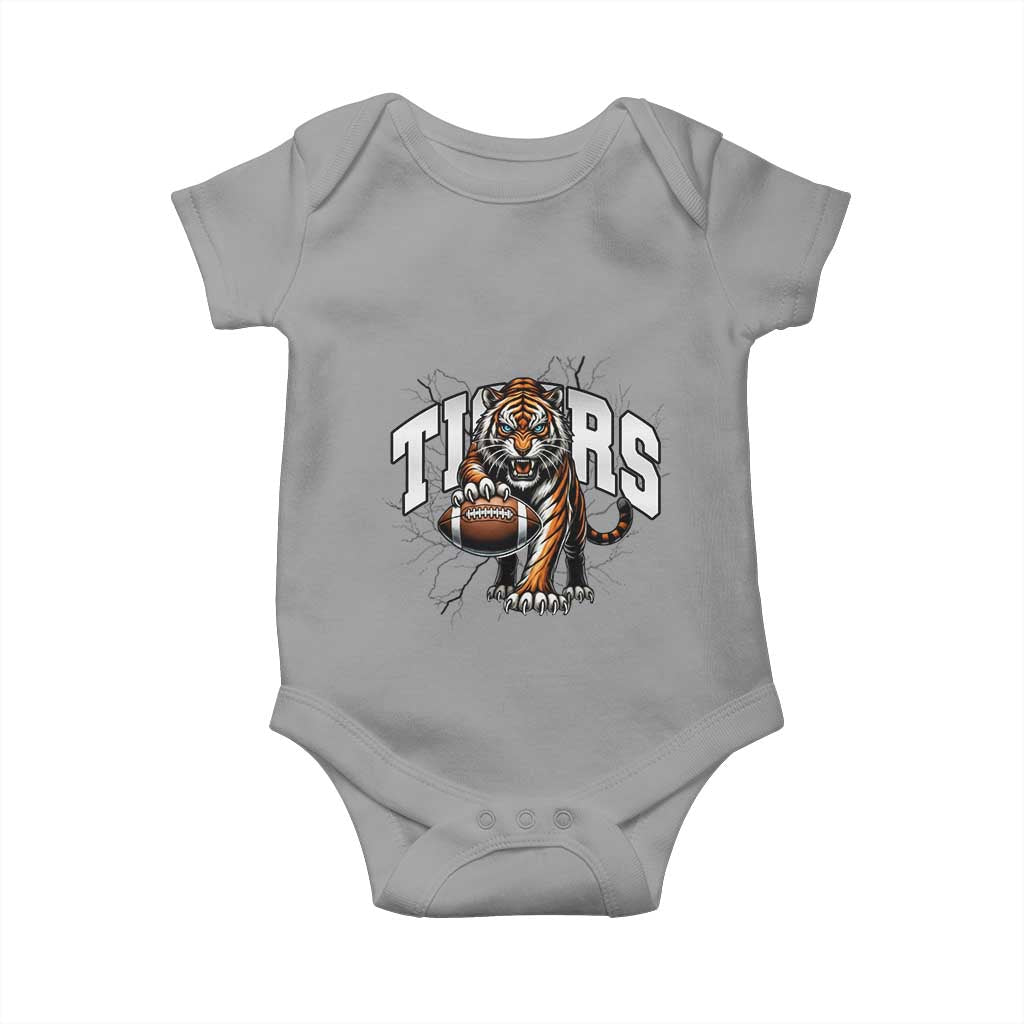 Funny Bengal Tiger Baby Onesie Gift For Football Lover - Wonder Print Shop