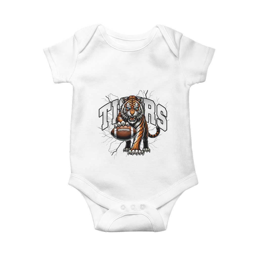 Funny Bengal Tiger Baby Onesie Gift For Football Lover - Wonder Print Shop