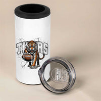 Funny Bengal Tiger 4 in 1 Can Cooler Tumbler Gift For Football Lover - Wonder Print Shop
