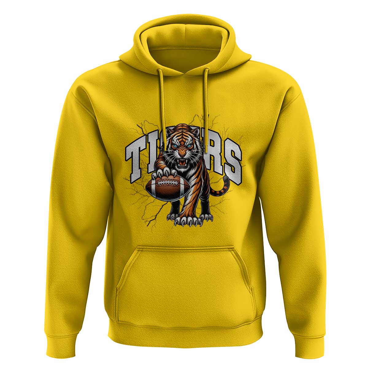 Funny Bengal Tiger Hoodie Gift For Football Lover - Wonder Print Shop