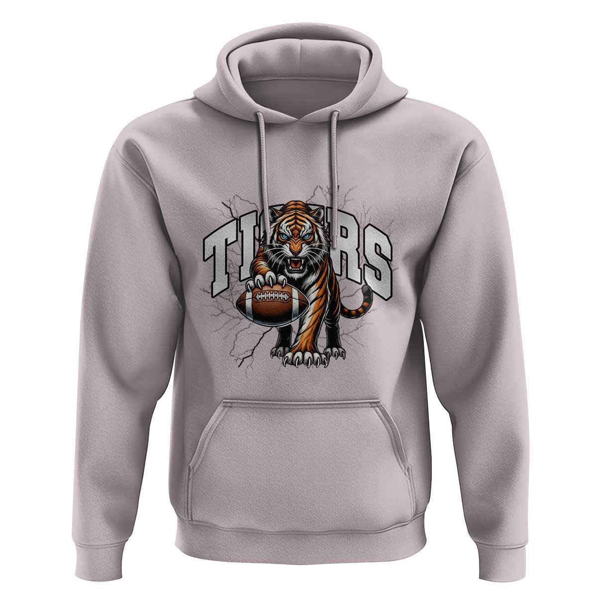 Funny Bengal Tiger Hoodie Gift For Football Lover - Wonder Print Shop