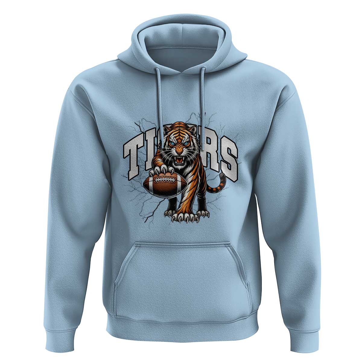 Funny Bengal Tiger Hoodie Gift For Football Lover - Wonder Print Shop
