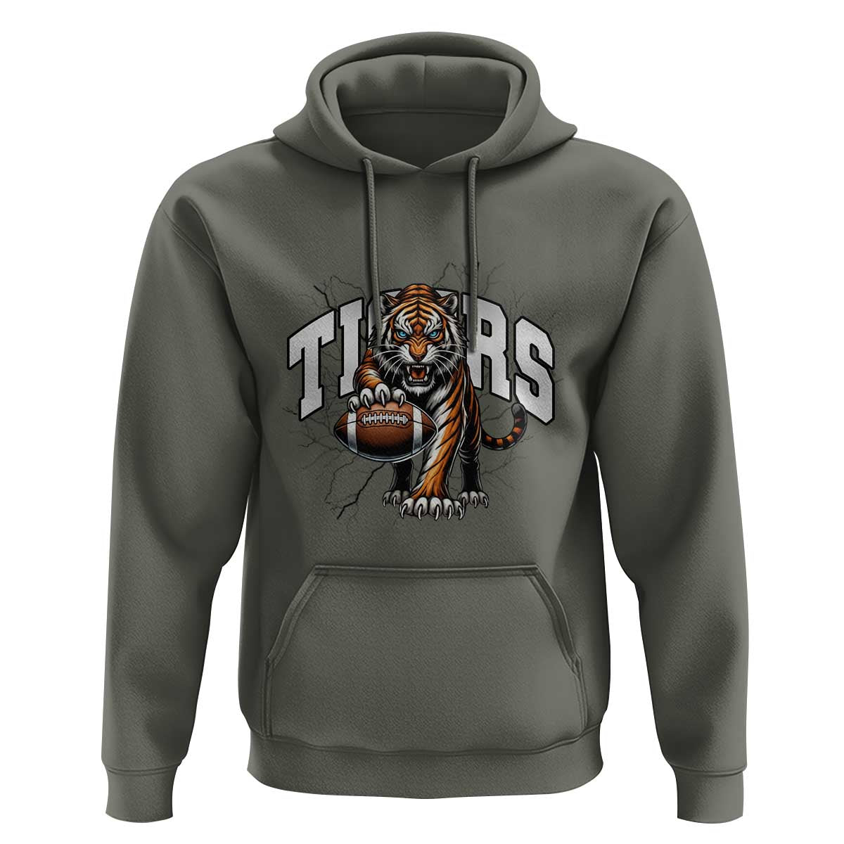 Funny Bengal Tiger Hoodie Gift For Football Lover - Wonder Print Shop