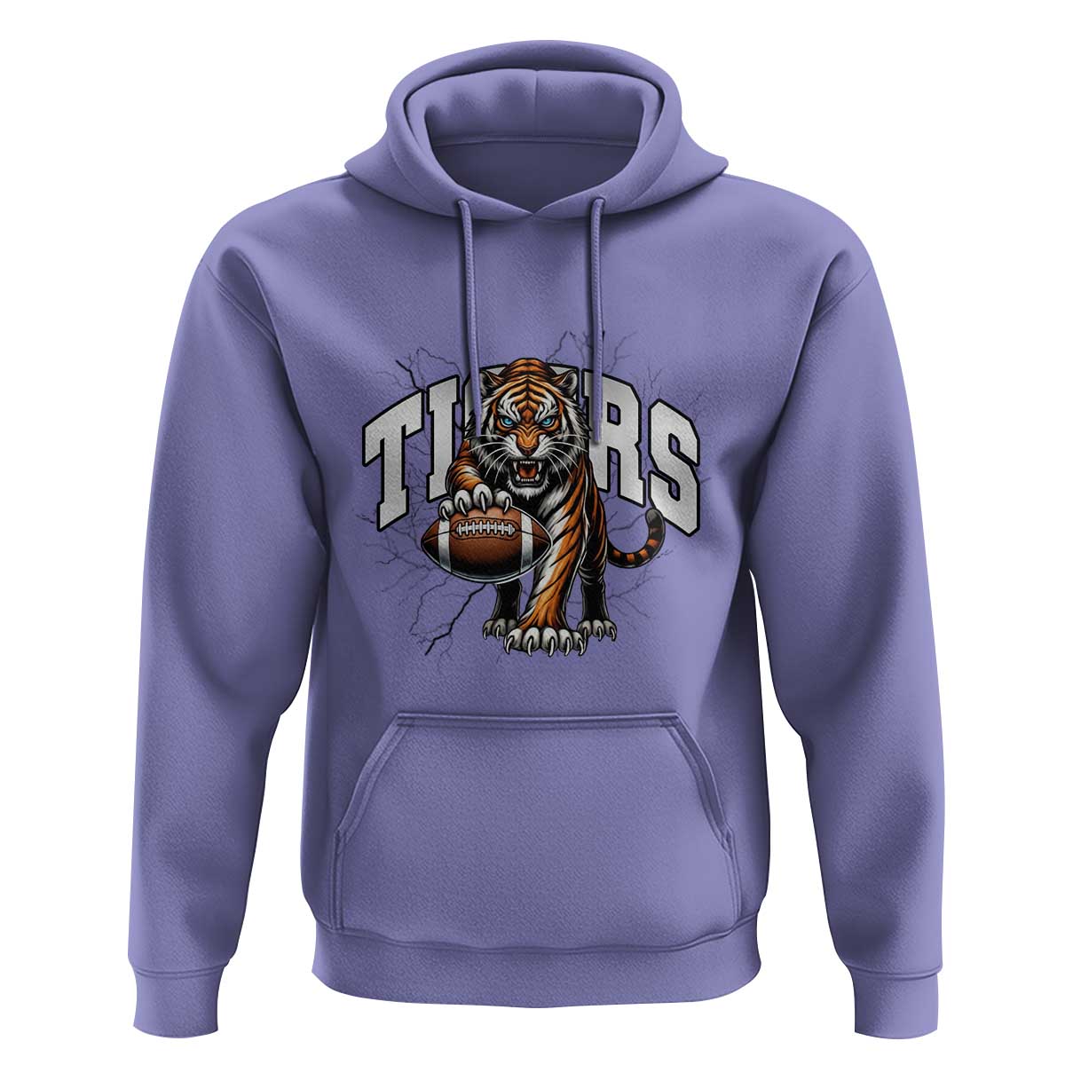 Funny Bengal Tiger Hoodie Gift For Football Lover - Wonder Print Shop